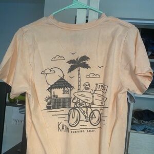 Katin surf Skellie t shirt - small - coral
